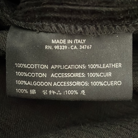 Prada Black Straight Leg Corduroy Pants with Logo on Zipper-pull. - Picture 13 of 14